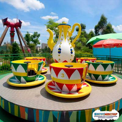 Карусель посуда «Калейдоскоп радости» 6 чашек, 12 мест, 7×7×3,5 м
