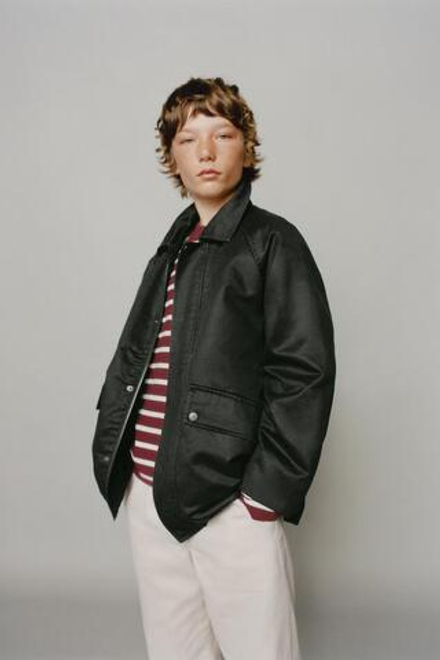 ZARA ВОЩЕНАЯ КУРТКА С ЭТИКЕТКОЙ, ХАКИ