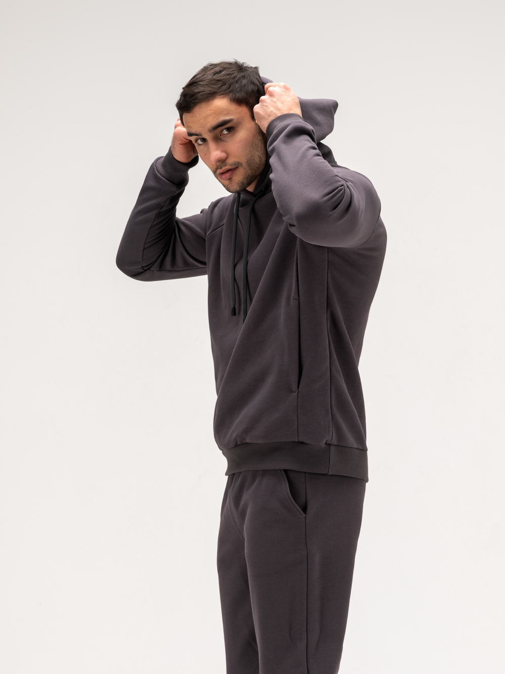 Костюм мужской спортивный теплый. Графит