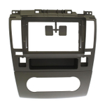 Комплект рамки с разъёмами 9" Nissan Tiida 2004-2013 л.руль/кондей или климат с прямоугольным экраном(графит) - Car-Smart 1148CN