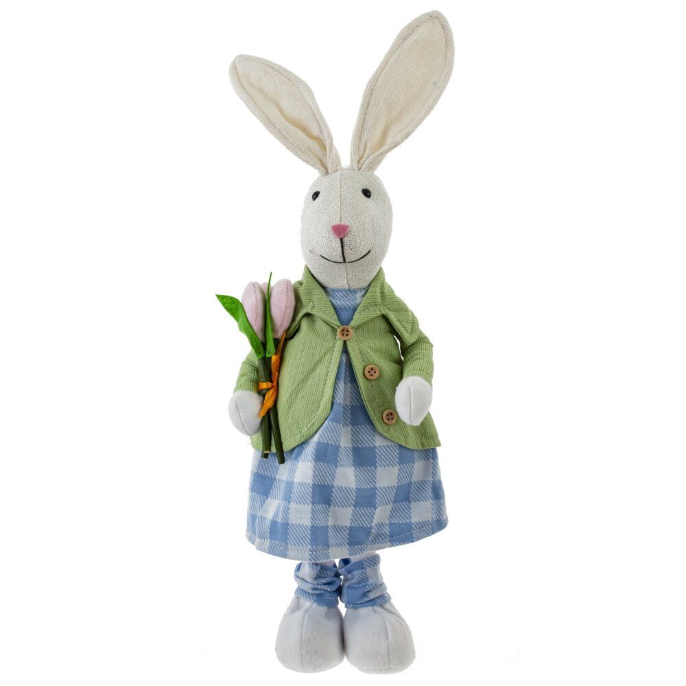 GAEM Игрушка набивная "Заяц/Зайка", L16 W9 H38 см, 2в.