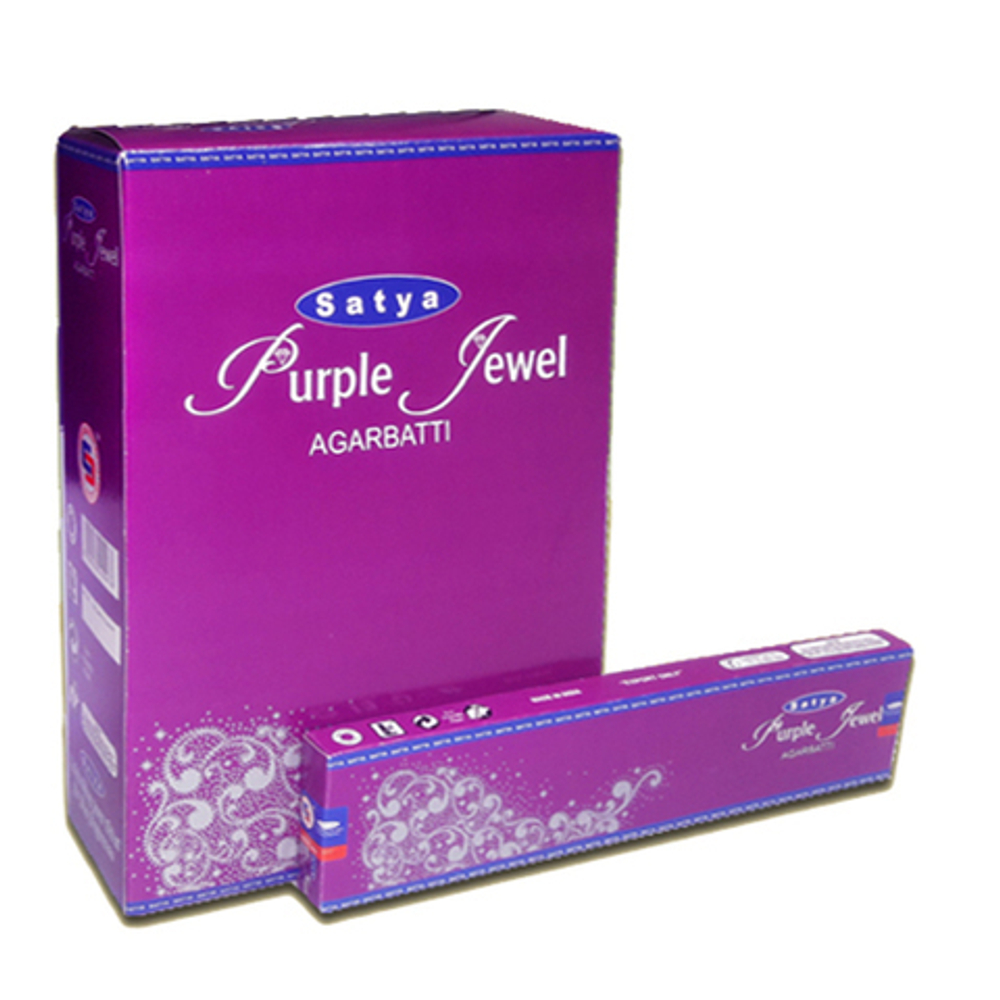 Satya Purple Jewel Благовоние Фиолетовая Жемчужина, 20 г