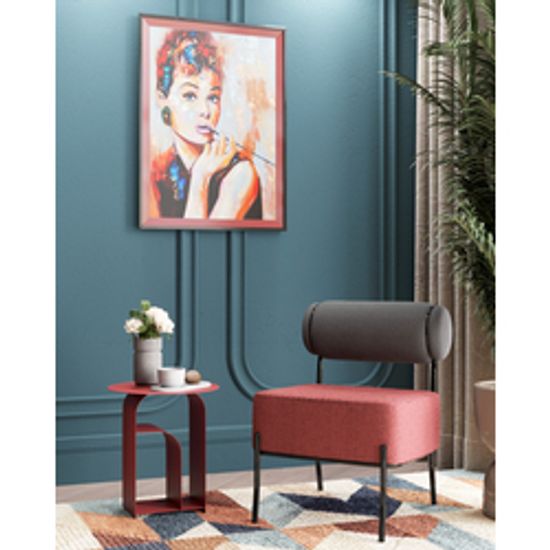 Кресло Ponpoun тёмно-серый бордо