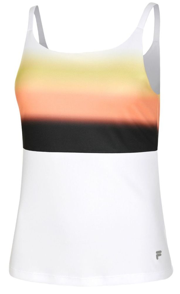 Женский топ теннисный Fila Austarlian Open Willow Tank Top - white/sunset