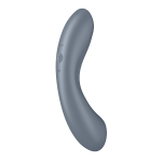 Серо-голубой вибромассажер 17,4см с вакуумной стимуляцией Satisfyer Curvy Trinity 1 insertable Air Pulse Vibrator Bluegrey