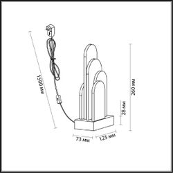 Настольная лампа Odeon Light Foros 5438/12TL