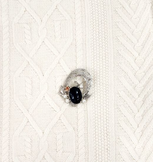 Брошь "Кошка", цвет  золото