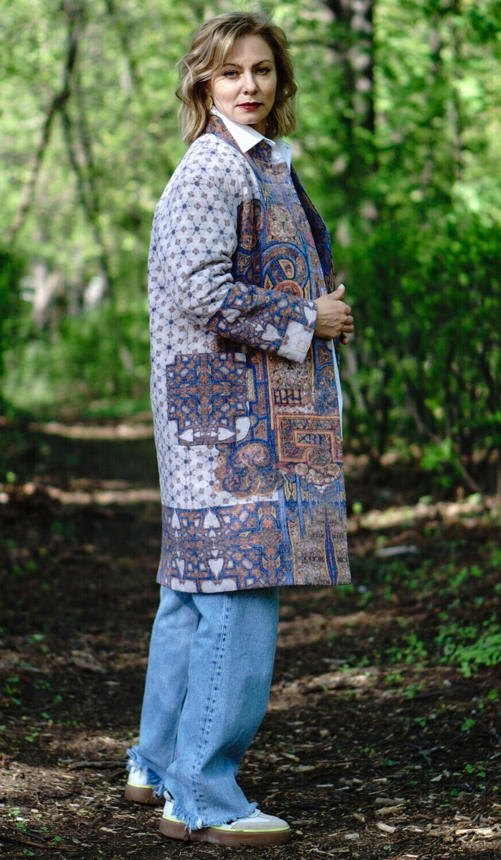 Пальто "Ирландская легенда", по мотивам Келлской книги