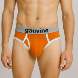 Мужские трусы брифы оранжевые GAUVINE 2002