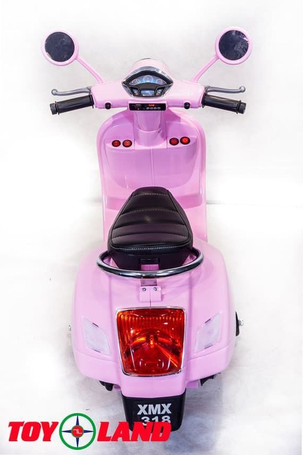 Детский электромотоцикл Toyland Vespa XMX 318 розовый купить в Москве