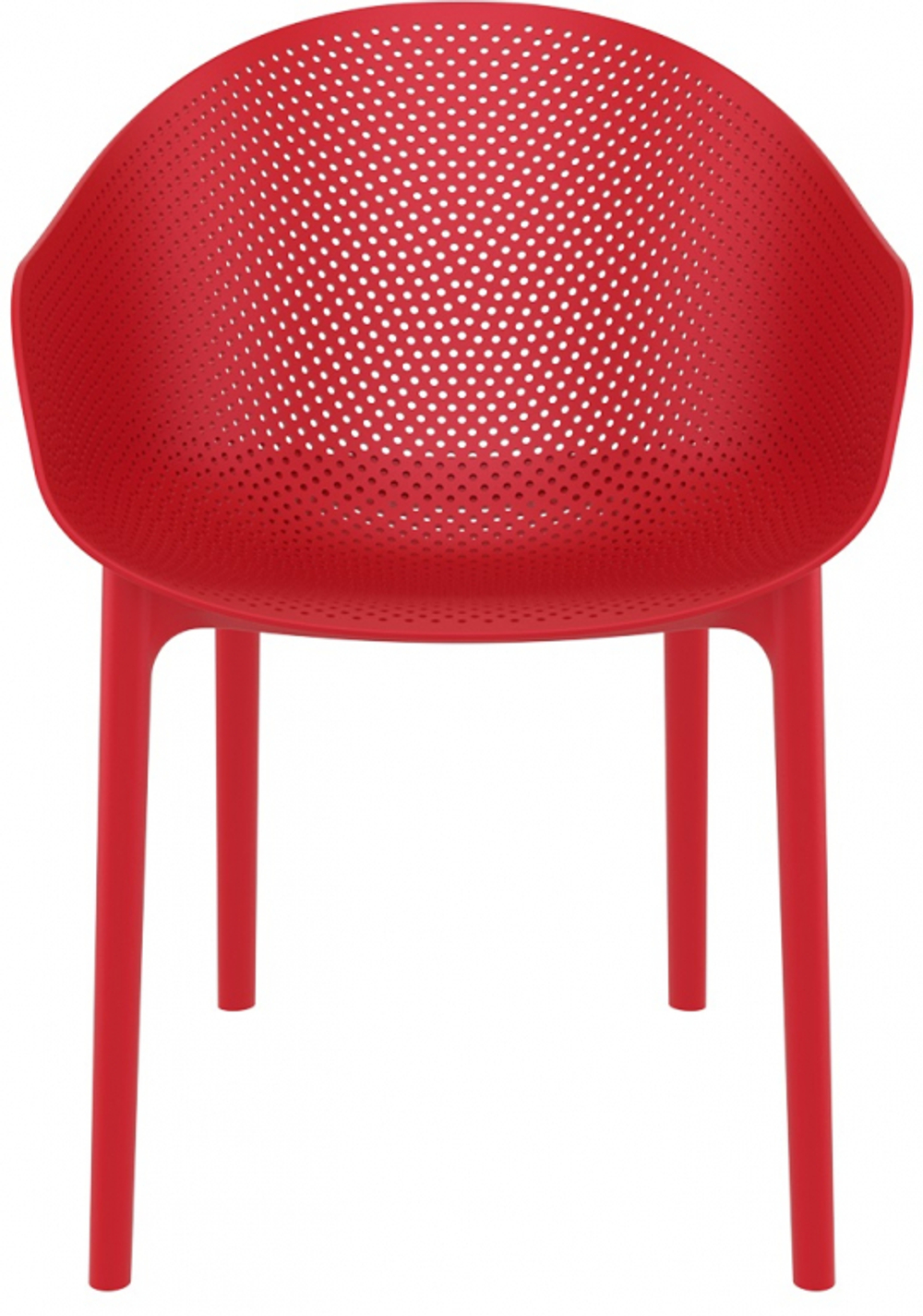 Кресло пластиковое, Siesta Contract Sky, красный