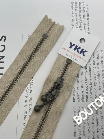 Молния YKK Металлическая двухзамковая неразъемная т3 арт 572