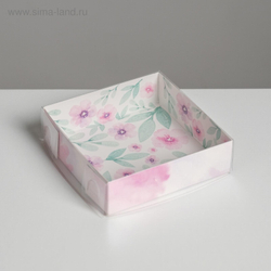 Коробка 12*12*3,5 см Весенний подарок