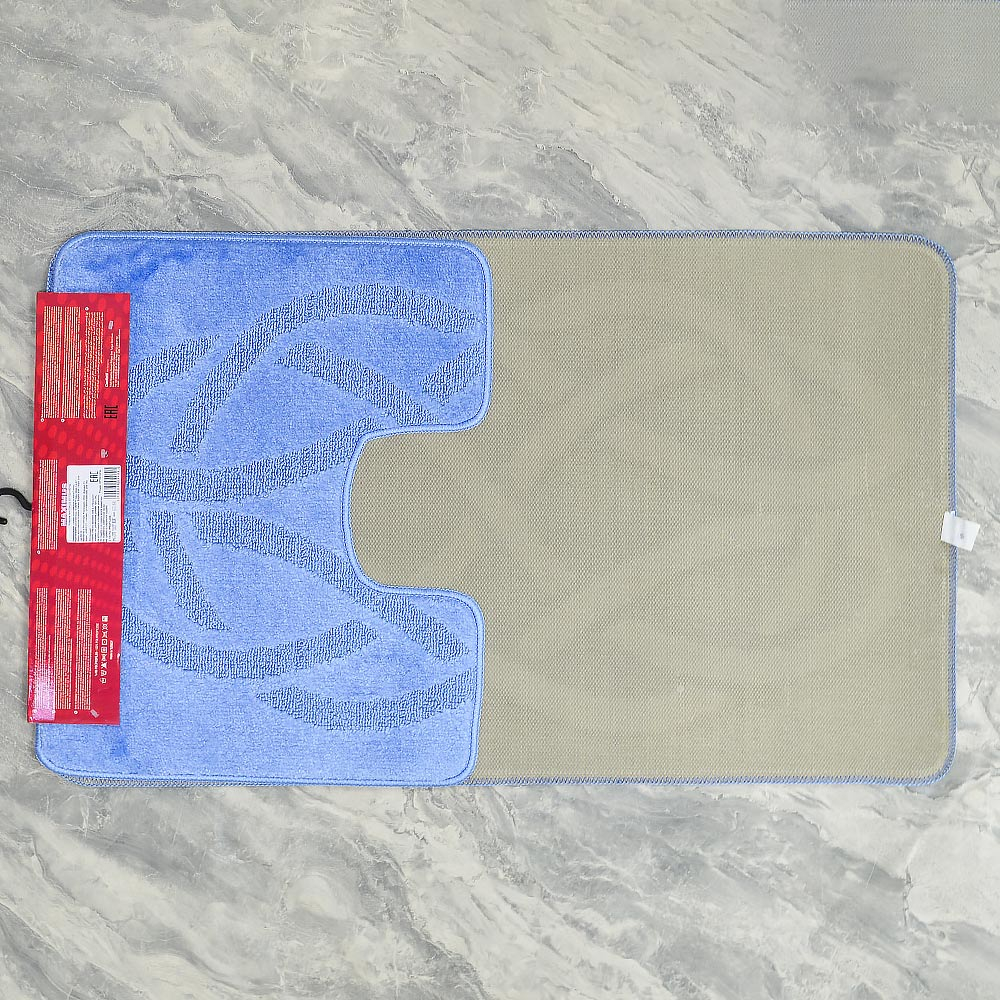 Коврик MAXIMUS 2шт 60*100/50*60см, 2509 BLUE