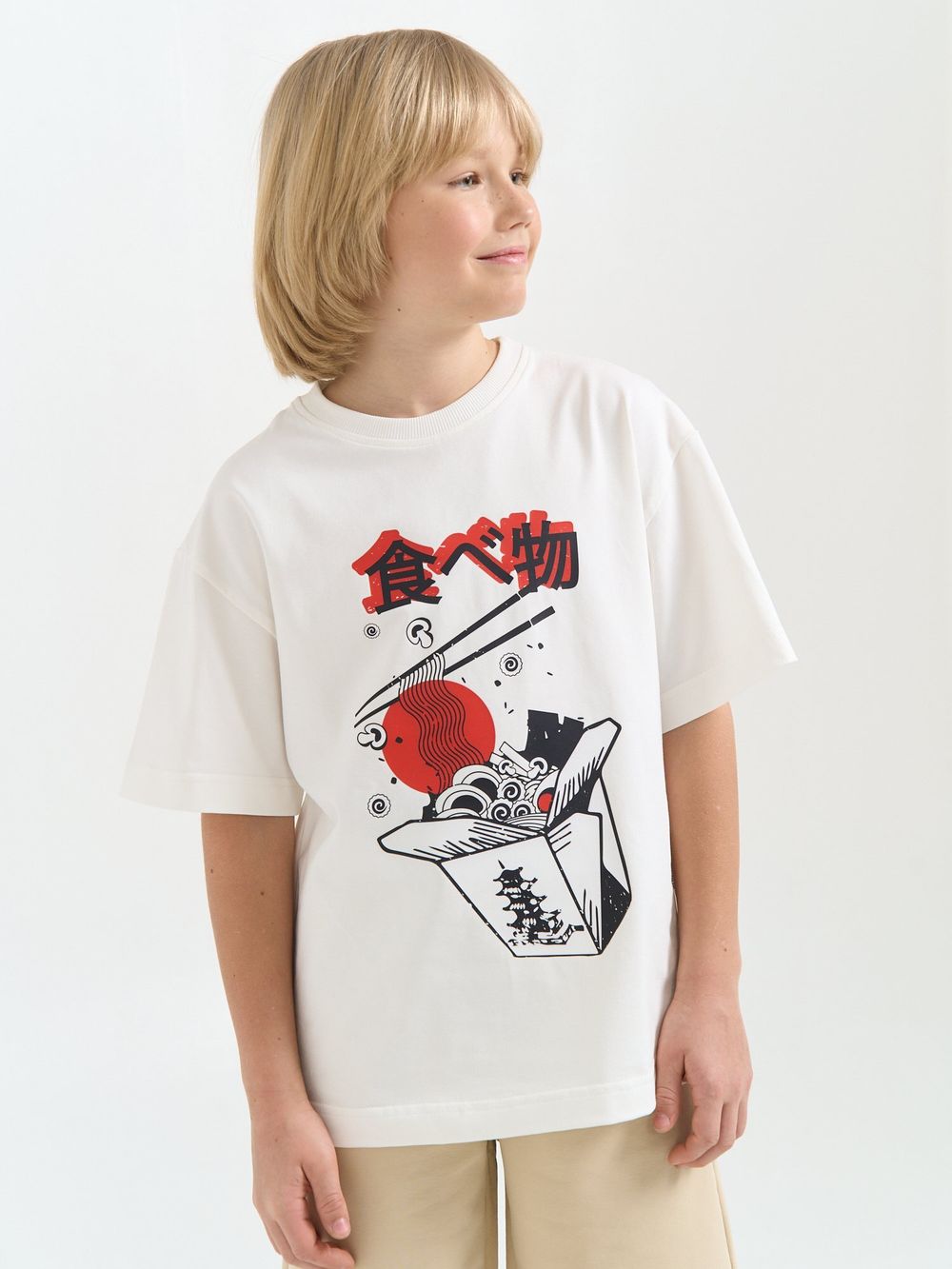 Футболка оверсайз "Тофу" с принтом 7+