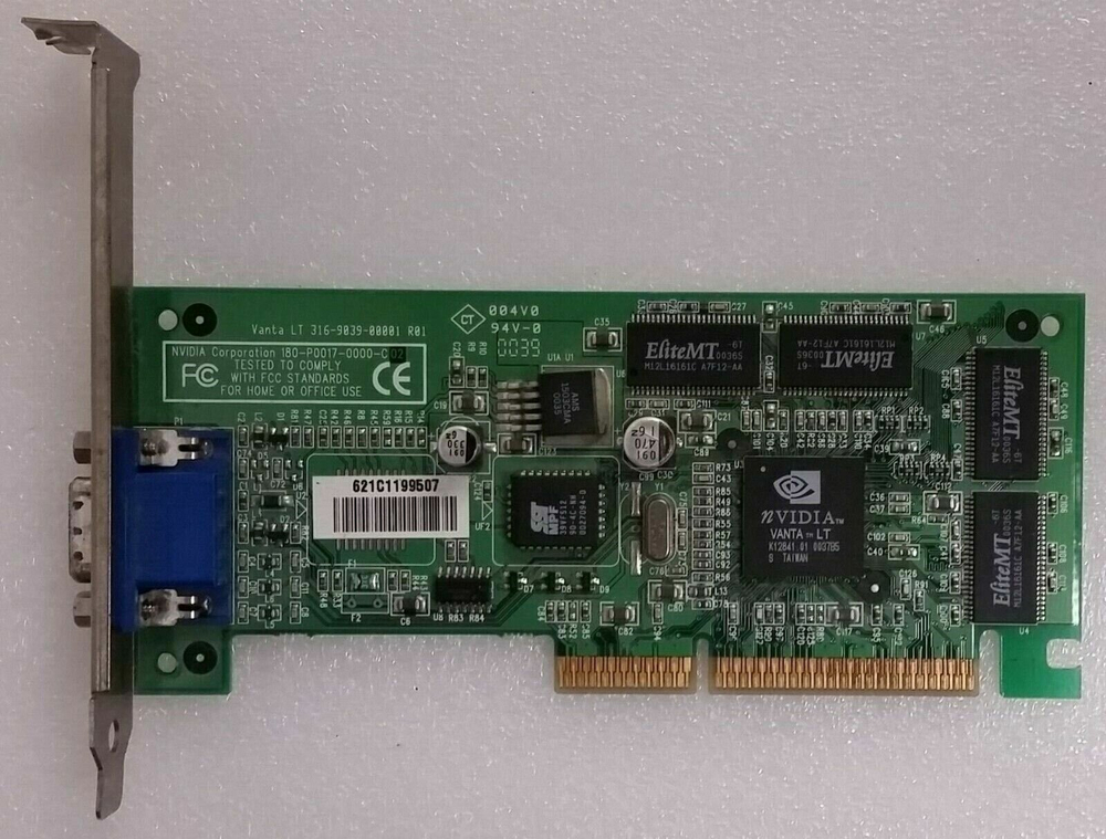 Видеокарта AGP Nvidia Vanta LT AGP 4X 8MB