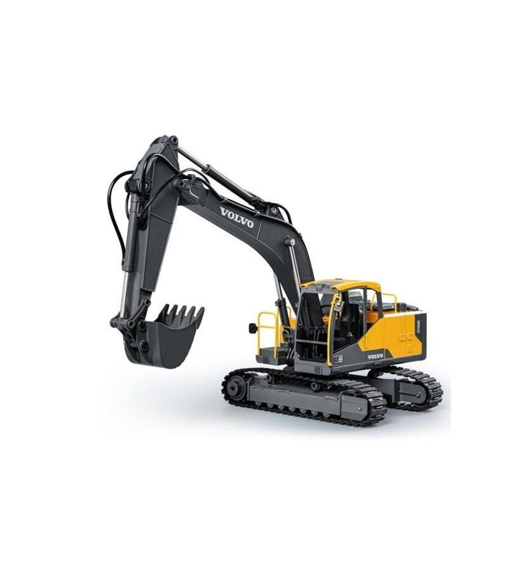 Радиоуправляемый экскаватор Double Eagle Volvo EC160E 1/16, 2.4G, металл, 3 в 1 RTR