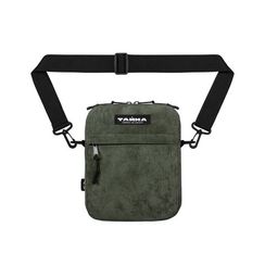 Сумка через плечо ТАЙНА вельвет хаки-серый