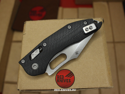 Нож Microtech Stitch Ram-Lok PS V.2025 - рукоять черный G10, клинок серый, PS заточка