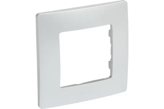 Рамка Legrand Etika 1-постовая алюминий 25621