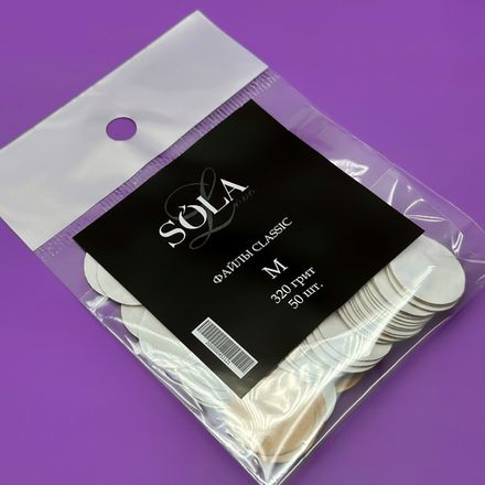 SoLa Classic - Сменные файлы к диску для педикюра M - 320гр, 50шт