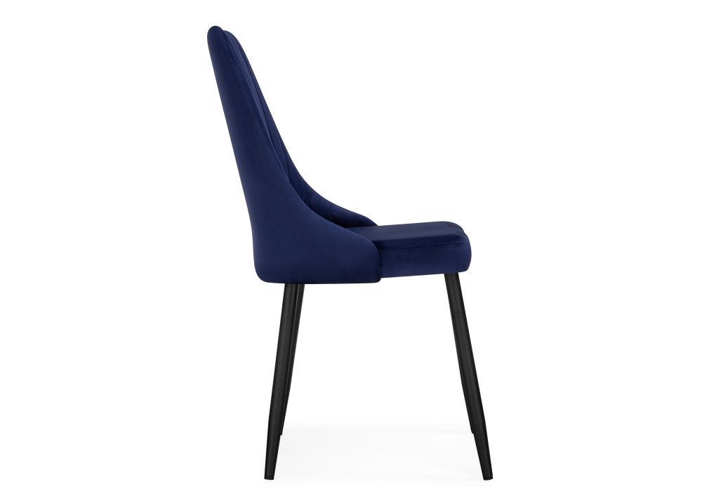 Стул на металлокаркасе Кора синий / черный