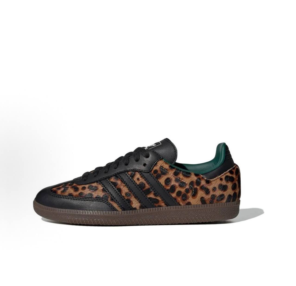 Adidas Samba OG Black Green Leopard