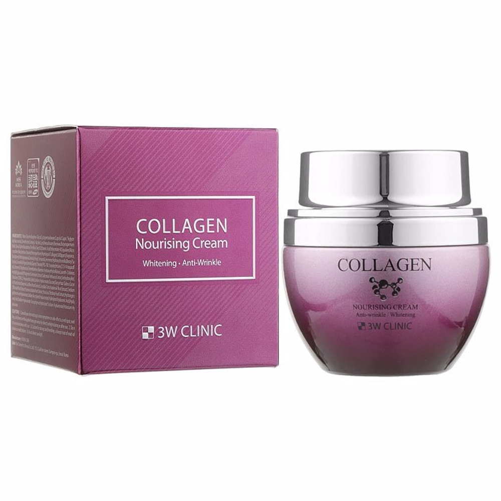 3W Clinic Collagen Nourishing Cream Питательный крем для лица с коллагеном 50g