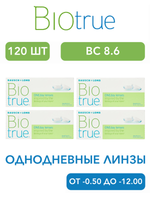 Однодневные контактные линзы Biotrue ONEday (комплект 120 линз)