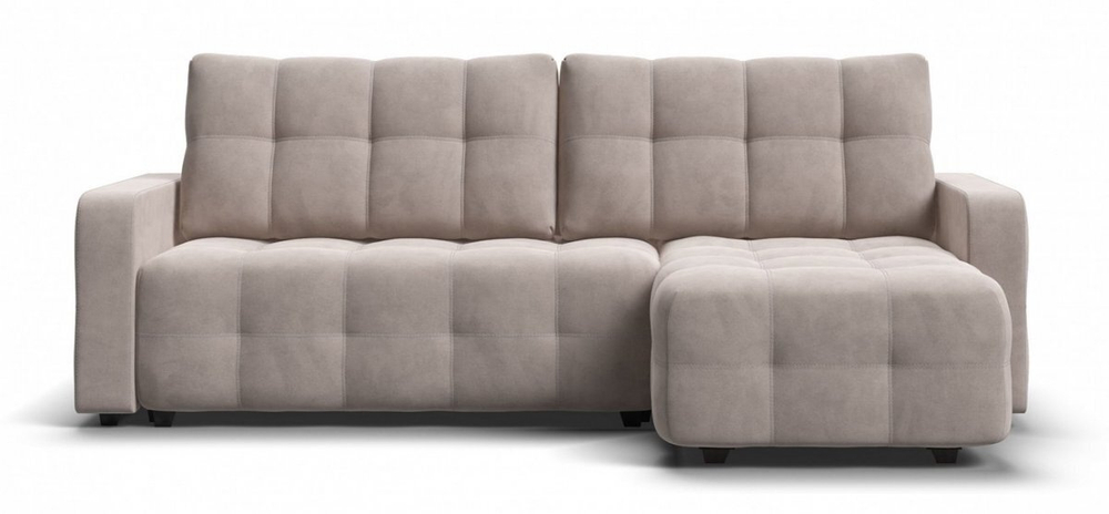 Угловой диван Денди Велюр Монолит латте