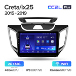 Teyes CC2L Plus 10,2" для Hyundai Creta, iX25 2016 - 2020