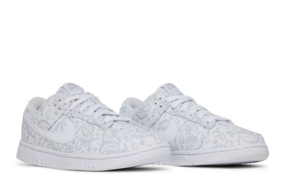 Кроссовки Nike Dunk Low Ess "White Paisley" (Женская размерная сетка)