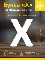 Буквы из пластика на стену