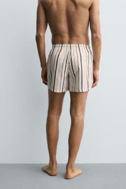 ZARA ПЛАВКИ СРЕДНЕЙ ДЛИНЫ В ПОЛОСКУ, РАЗНОЦВЕТНЫЙ