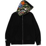 A Bathing Ape Bathing Ape Sweatshirts Moderate No Fleece Lined Zip Closure 0zxswmx08151p черный зеленый