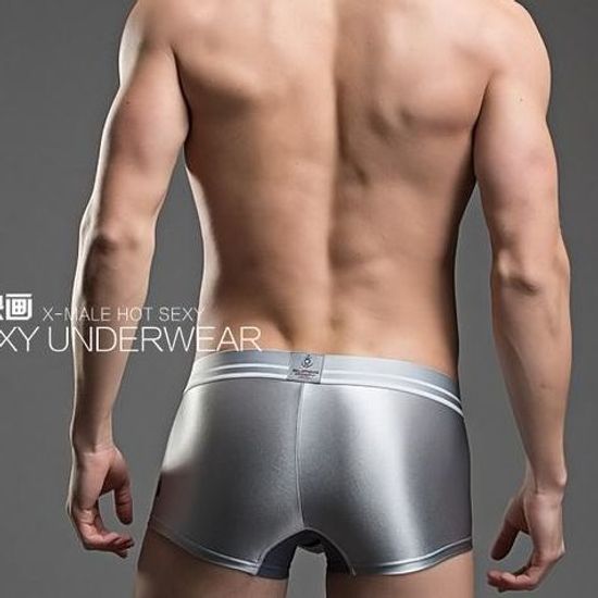 Мужские трусы хипсы серебристые Superbody 36 boxer silver