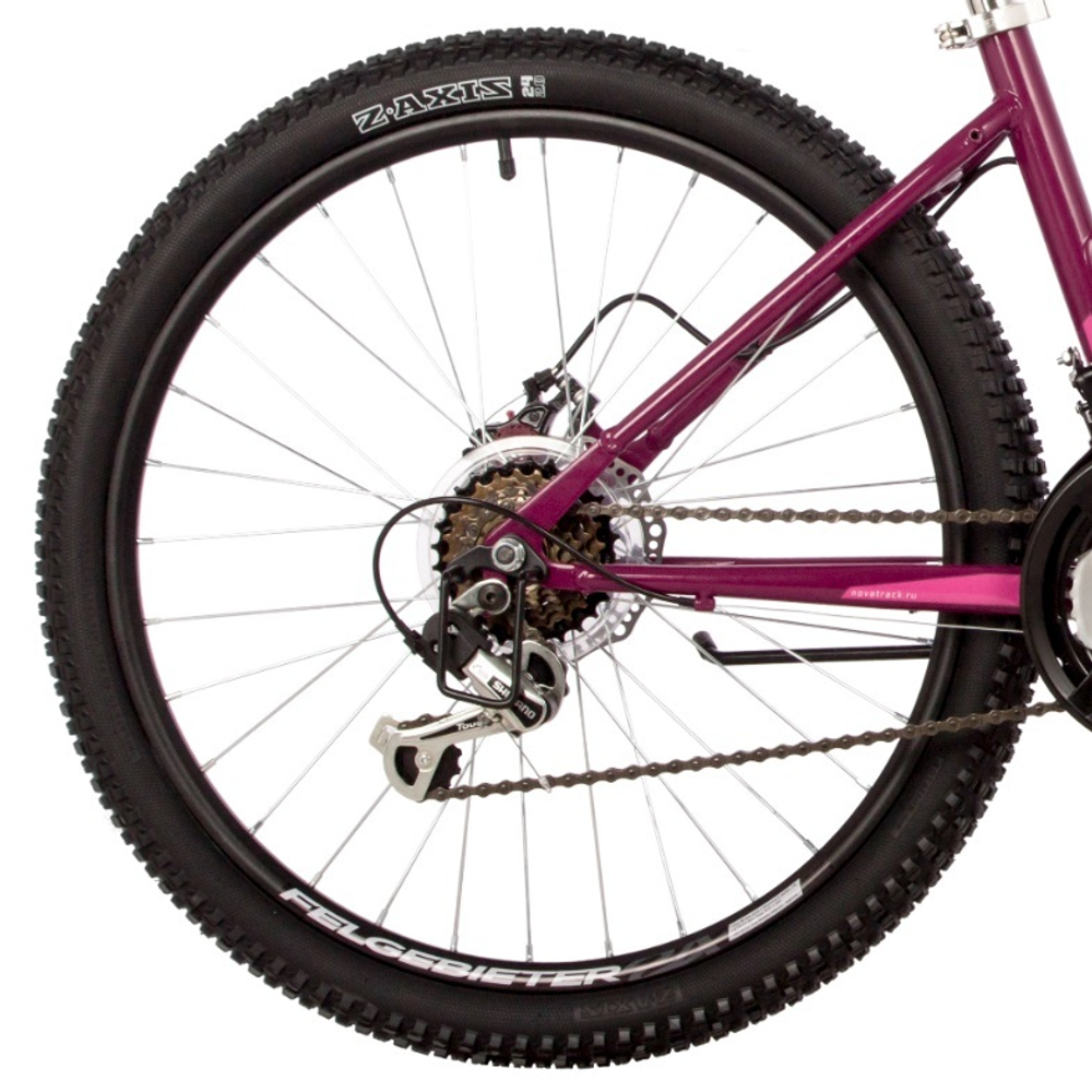 Велосипед NOVATRACK 24" JENNY PRO сталь 14'', вишневый, 18 скор.