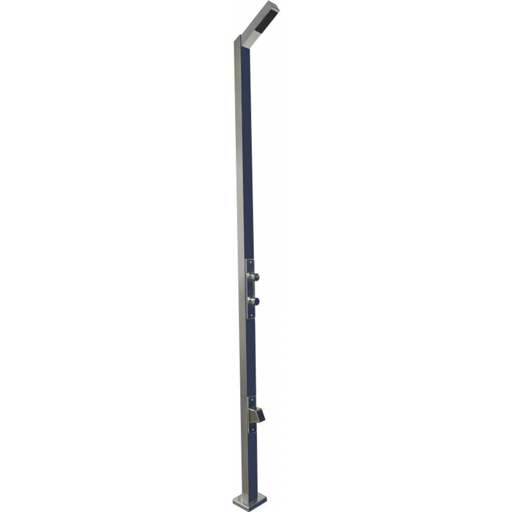 Стойка душевая уличная с дувумя кнопками и таймером TEMPORIZADA 13415.B глянцевый