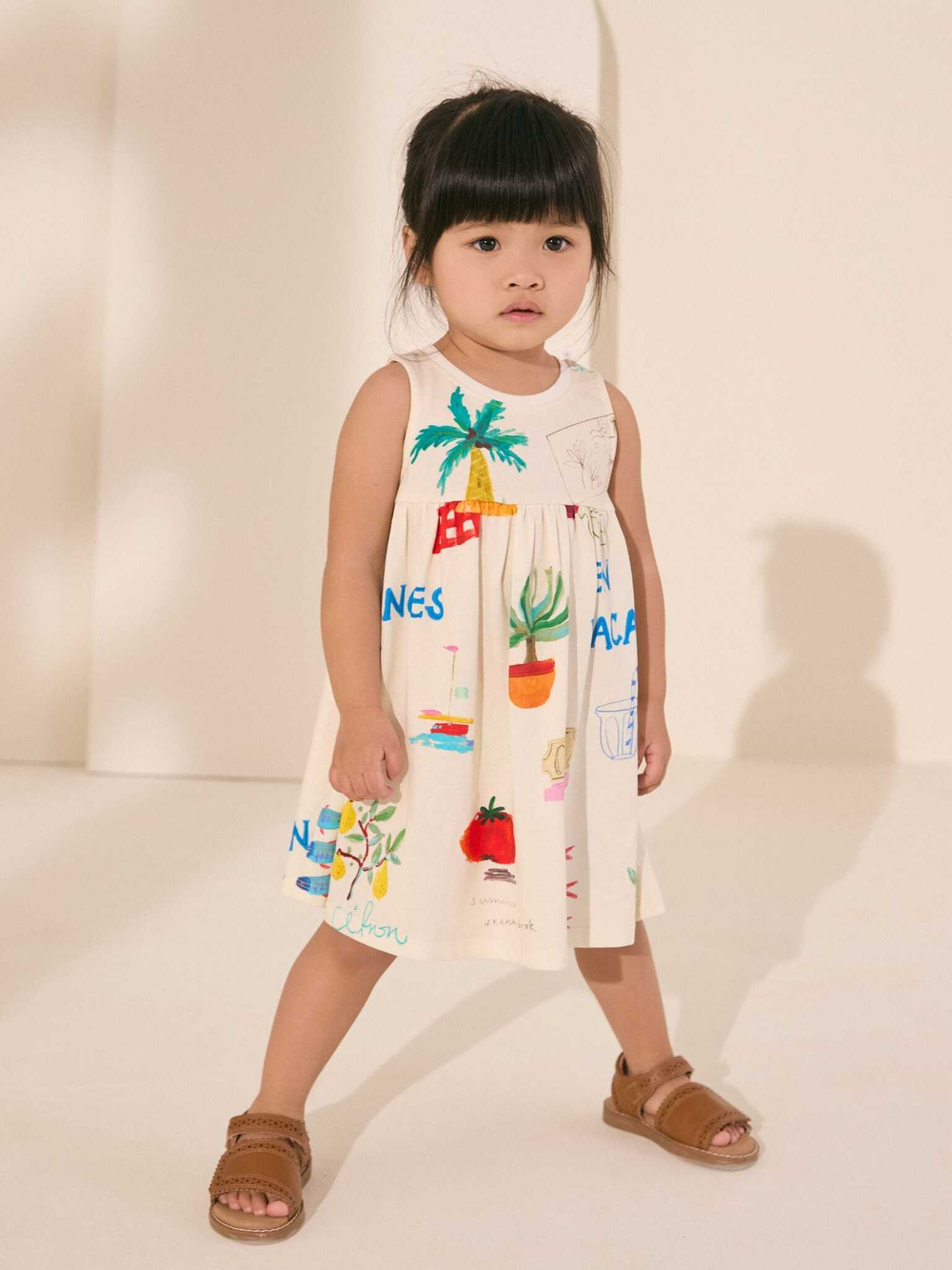 Сарафан для девочки Next AG9-788, Бежевый