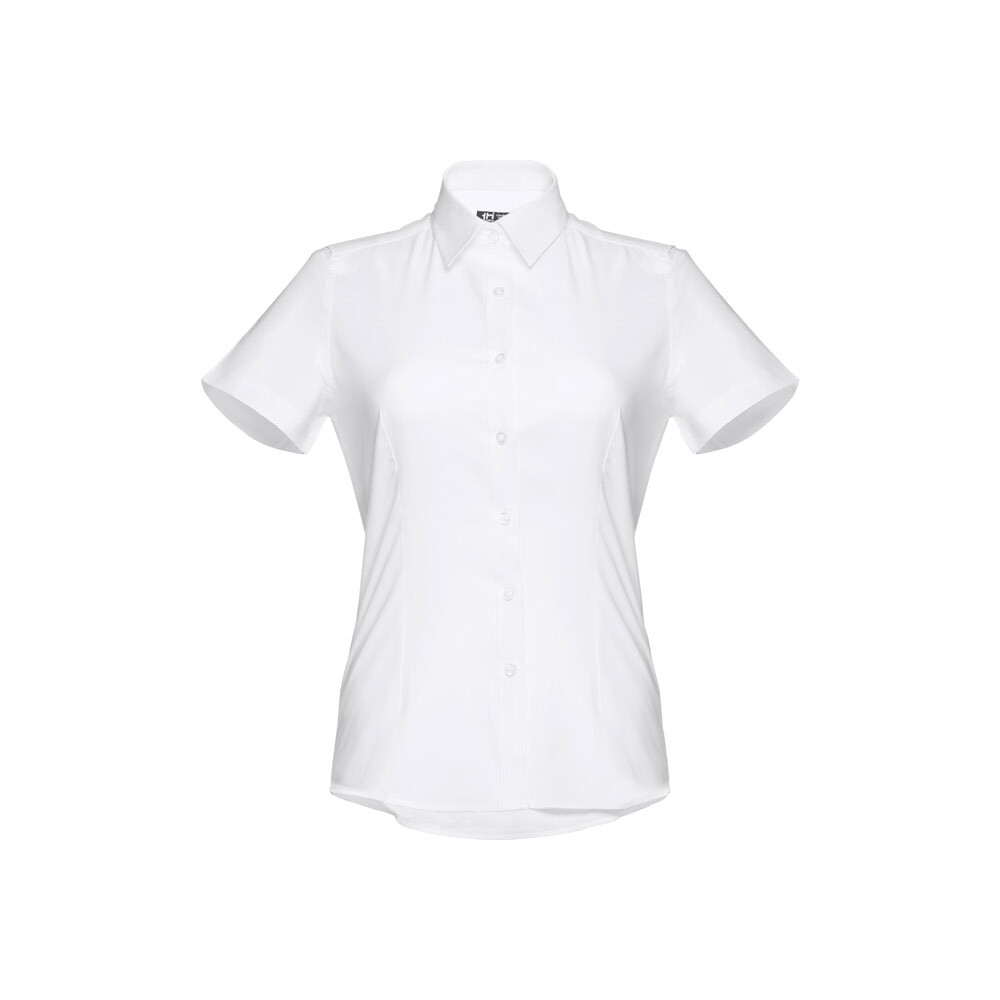 THC LONDON WOMEN WH. Женская рубашка oxford с короткими рукавами. Белый цвет