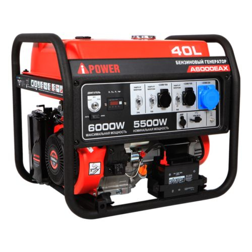 Бензиновый генератор A-iPower A6000EAX 5.5кВт, 230В/50Гц