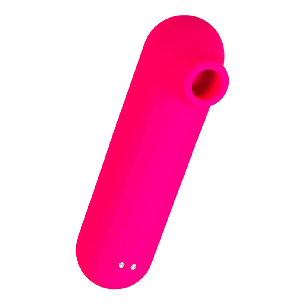 Ярко-розовый вакуум-волновой стимулятор 13см ToyFa eroTEQ Molette 593002