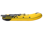 YACHTMAN-260 МНД НАДУВНОЕ ДНО (Яхтман) желтый-черный (лодка ПВХ с усилением)