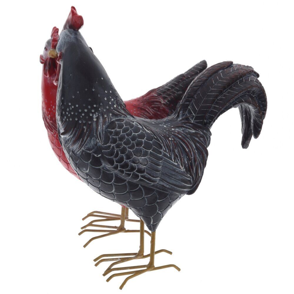 GAEM Фигурка декоративная "Петух с курицей", L15,5 W15,5 H20,5 см