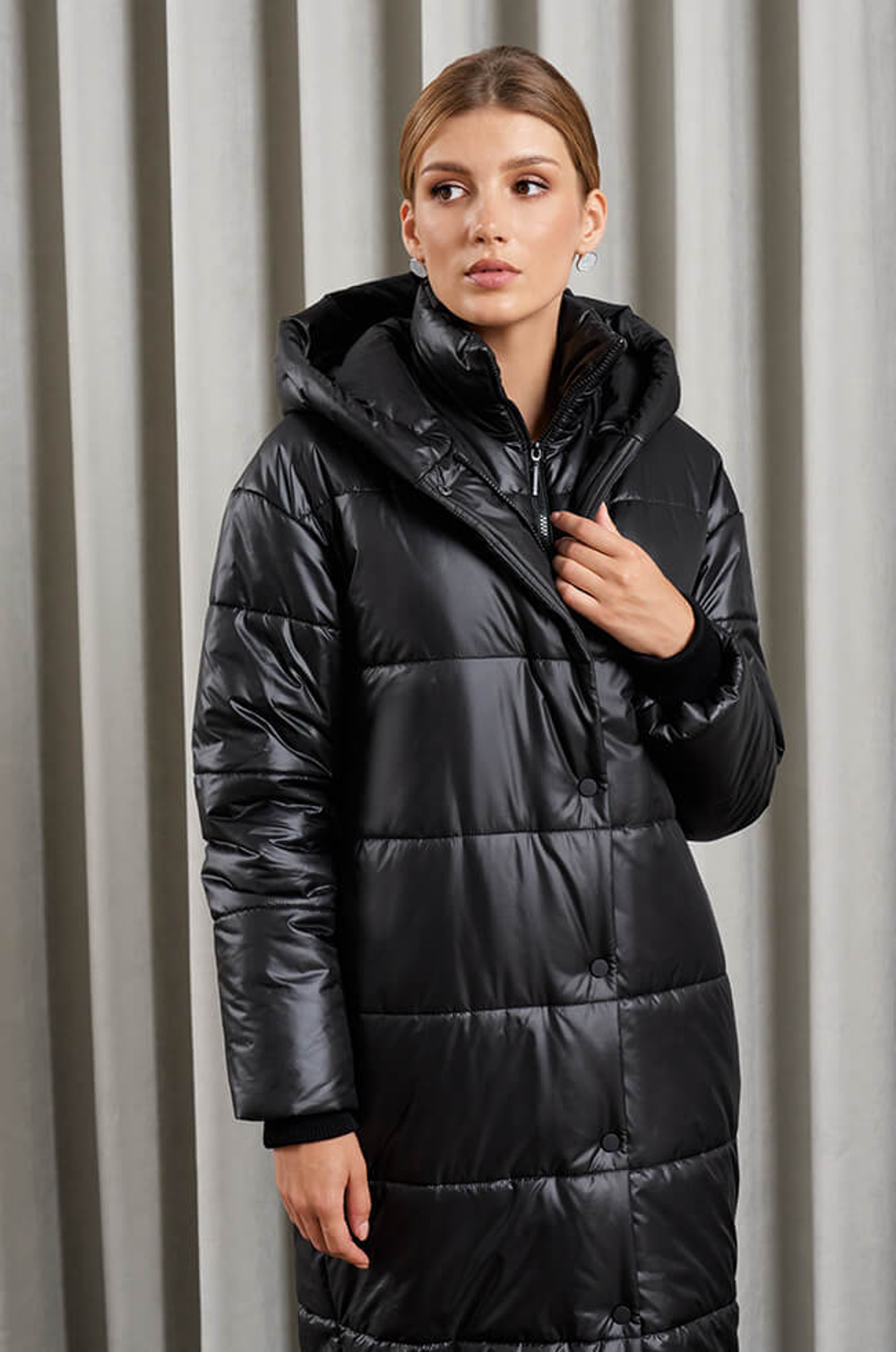 0098 Пальто женское (черный)