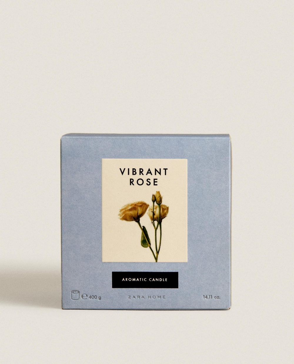 Zara Home - Ароматическая свеча vibrant rose, 400 г