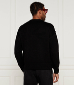 Хлопковый свитер AMI Paris - черный(BFUKS006 018)