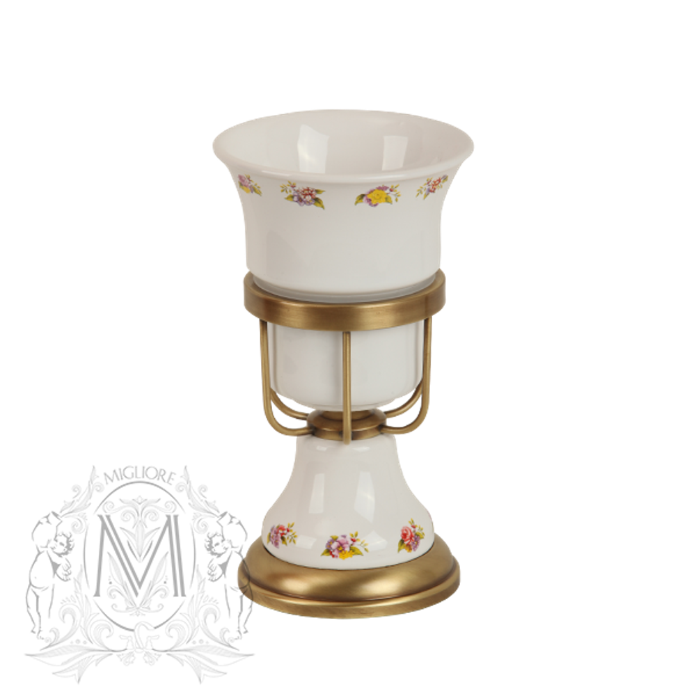 Стакан настольный Migliore Provance ML.PRO-60.502 керамика с декором