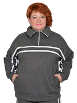 Толстовка с лампасами Дымка