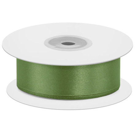 Лента атласная (3,8 см*22,85 м) Зеленый травяной, 1 шт.